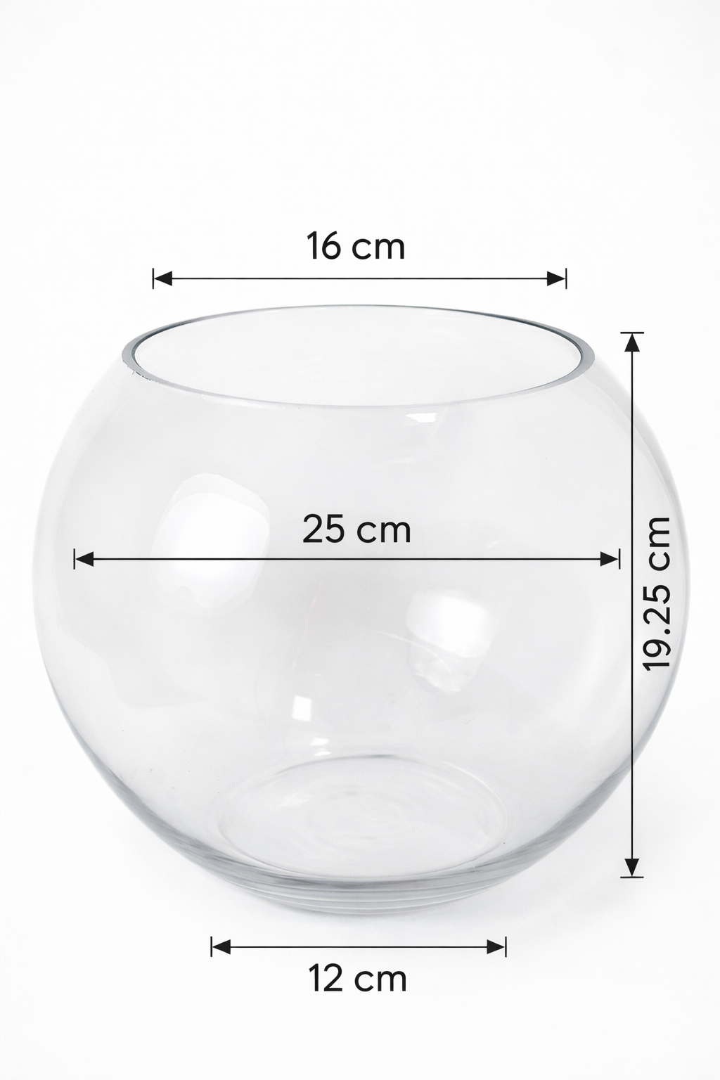 2 Gallon Glass Bowl